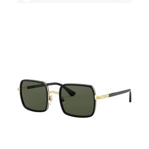 Persol Sunglasses PO2475S 51531 50mm Gold & Black / green Lens NWT